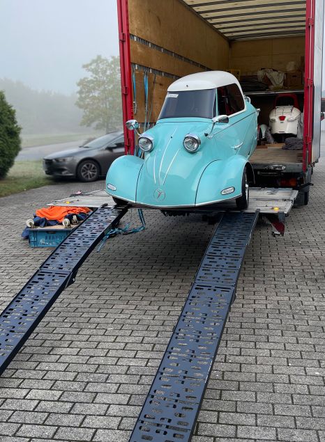 Transfer, TÜV approval & vehicle documents for Germany Messerschmitt cabin scooter
